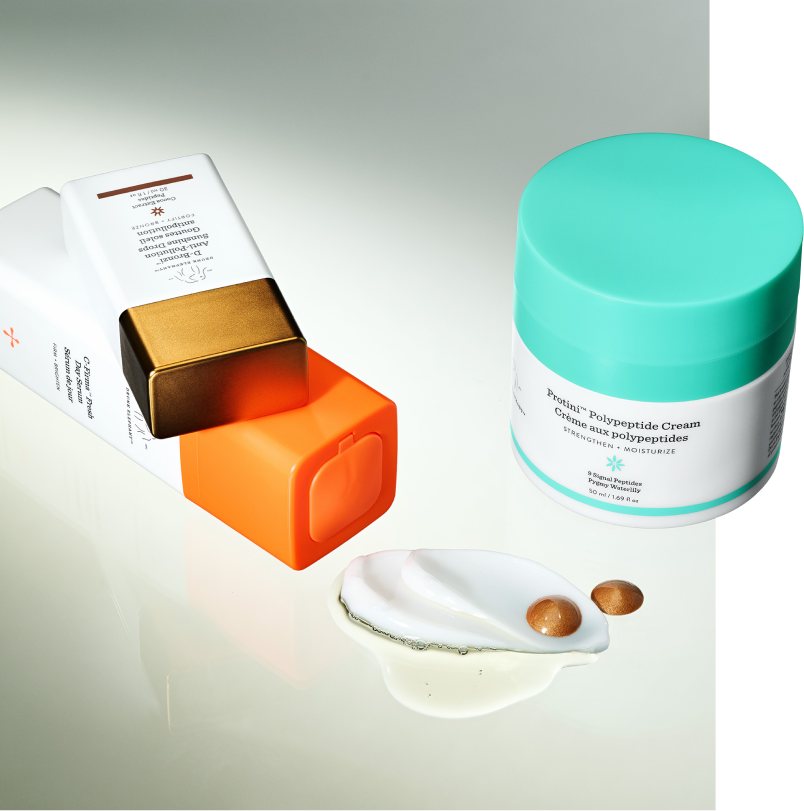 Image of D-Bronzi™ Serum, C-Firma™ Serum, and Protini™ Polypeptide Cream