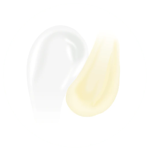 Illustration showing the differences in colour of Shaba, which is more white, and C-Tango, which has a warmer, yellower colour